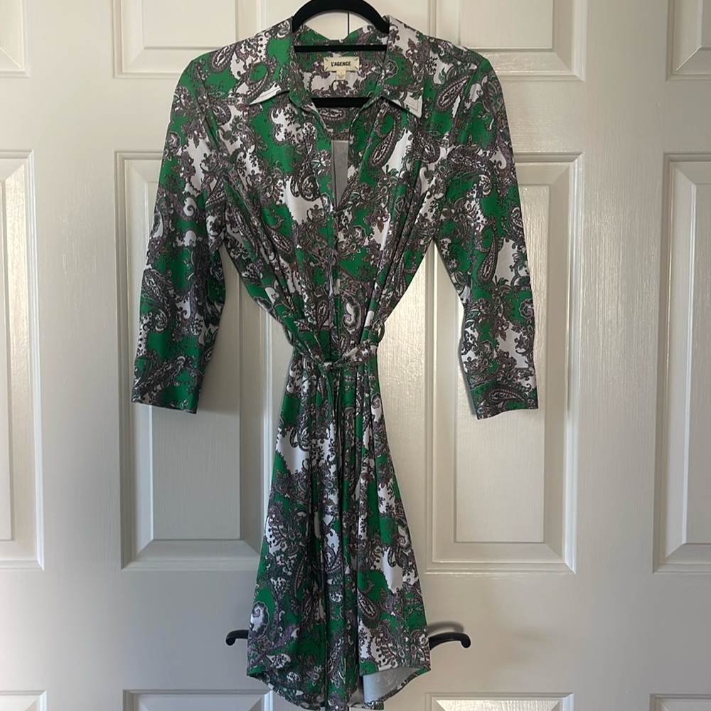 L’Angence Green Dress
